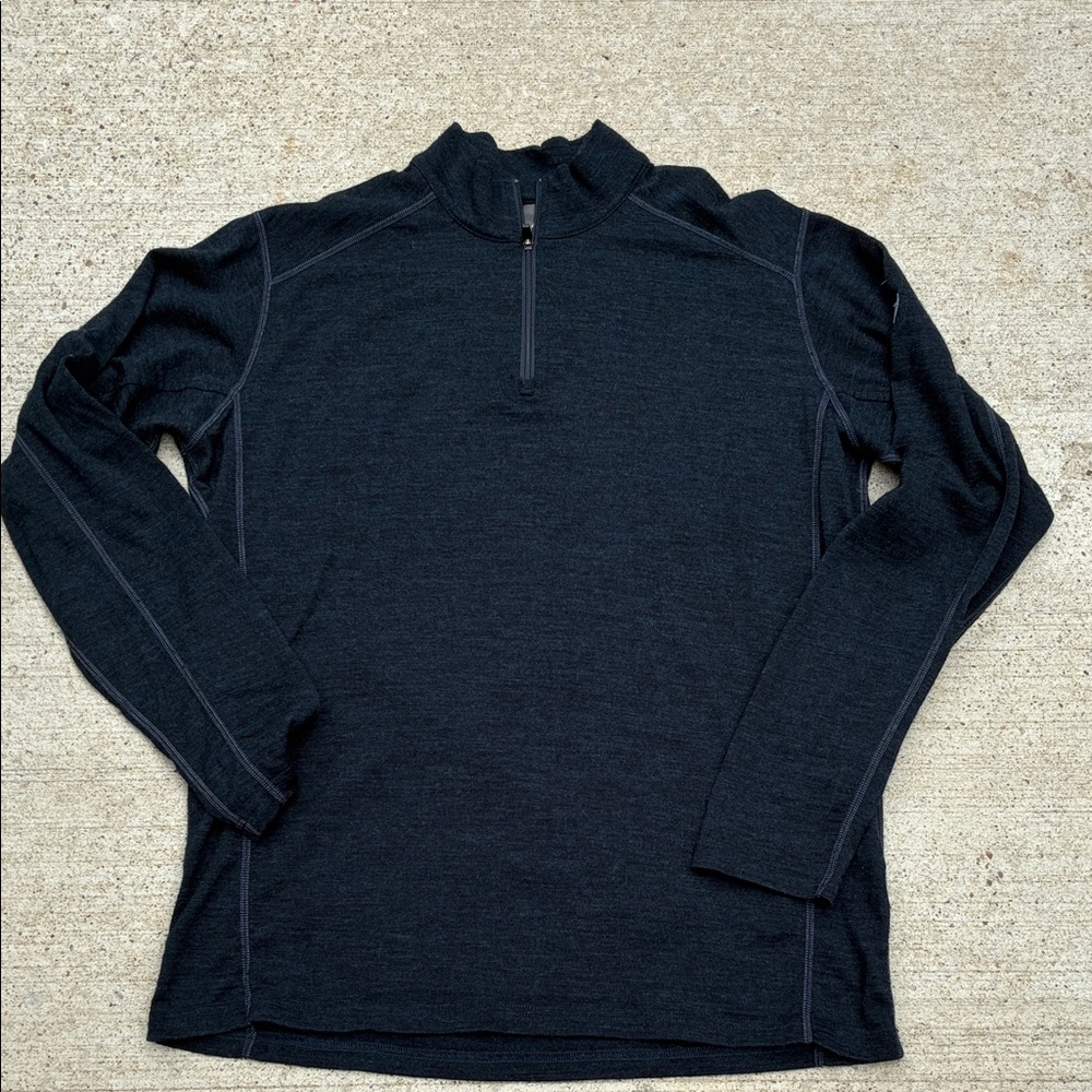 KUHL 1/4 zip merino wool pullover